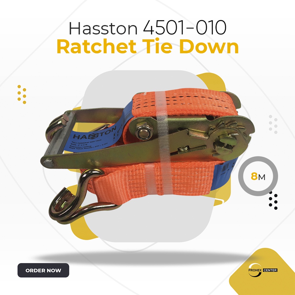 Ratchet Tie Down Cargo Lashing Belt 2&quot; x 8M Pengikat Barang rachet