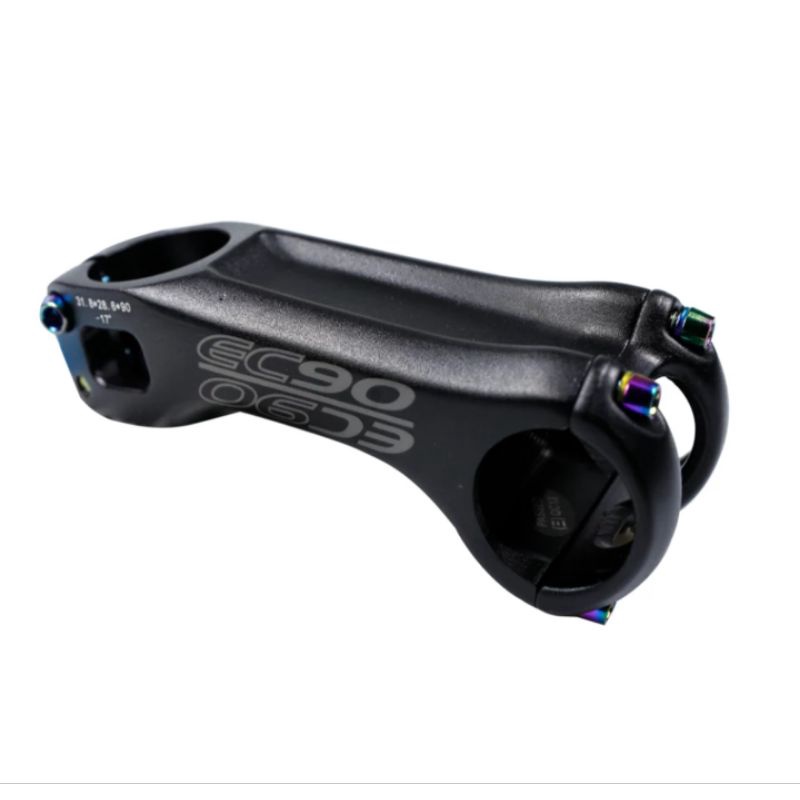 EC90 Stem Sepeda 31.8mm Panjang 90mm 17 Derajat Stem Handlebar Sepeda AM XC Aluminum Alloy 9 cm