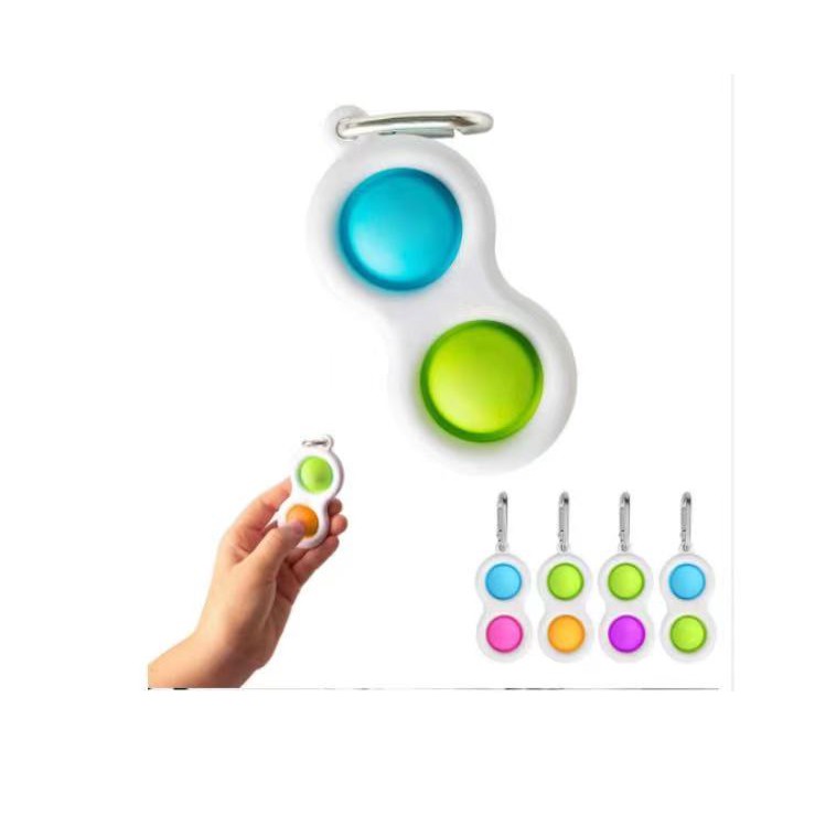 [TOKO BEST SHOP]Ready Stock mainan pop it murah popit Pop Its Square rainbow multicolor Fidget Toy Push bubble Pengh-FUN OF BUBBLE