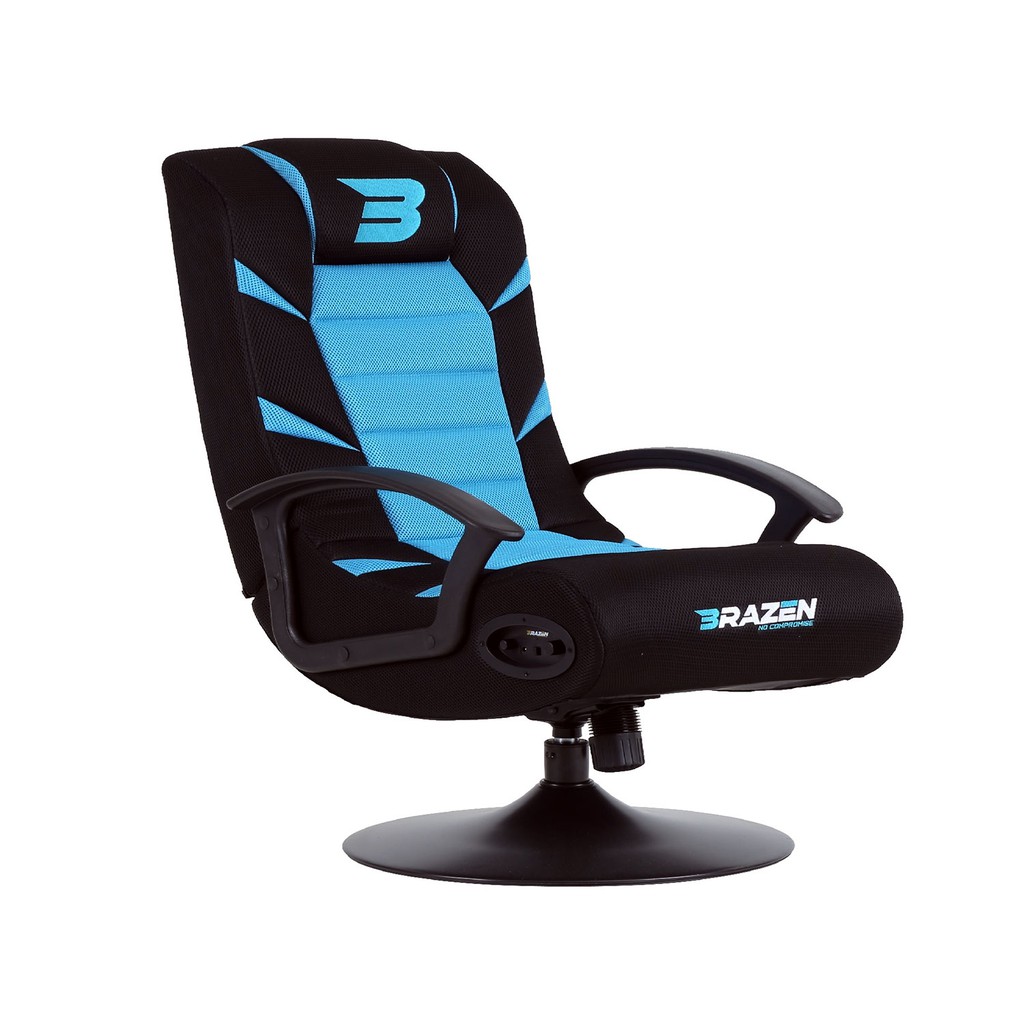 Brazen Pride 21 Bluetooth Surround Sound Gaming Chair Blue Shopee Indonesia