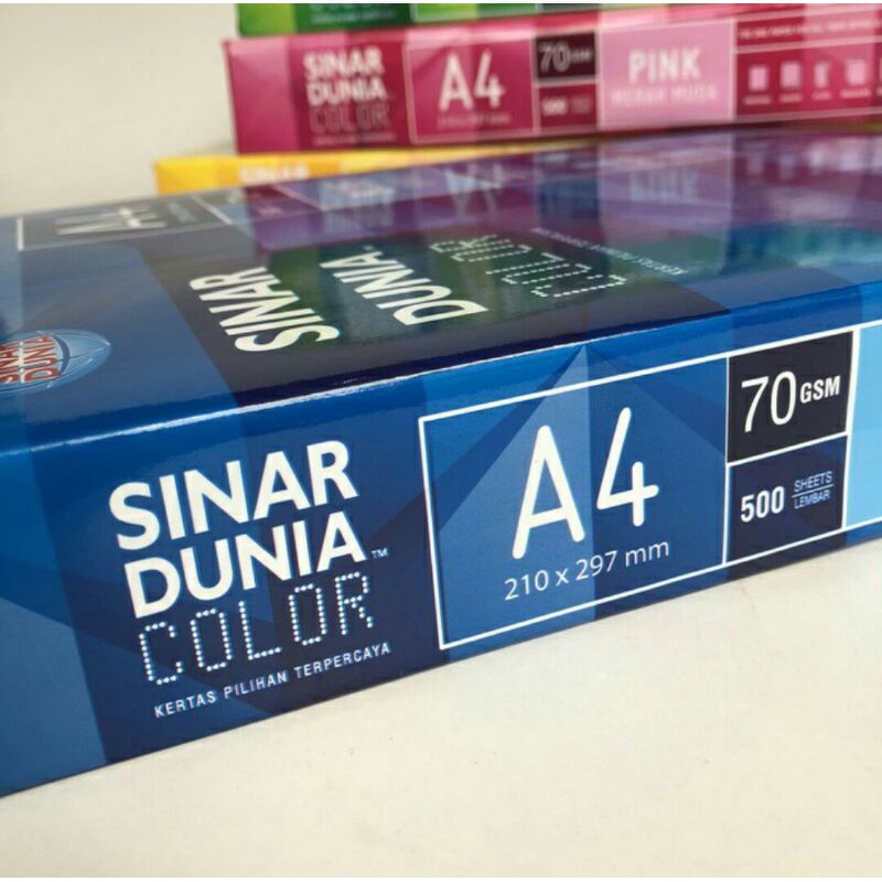 

KERTAS HVS A4 WARNA SINAR DUNIA