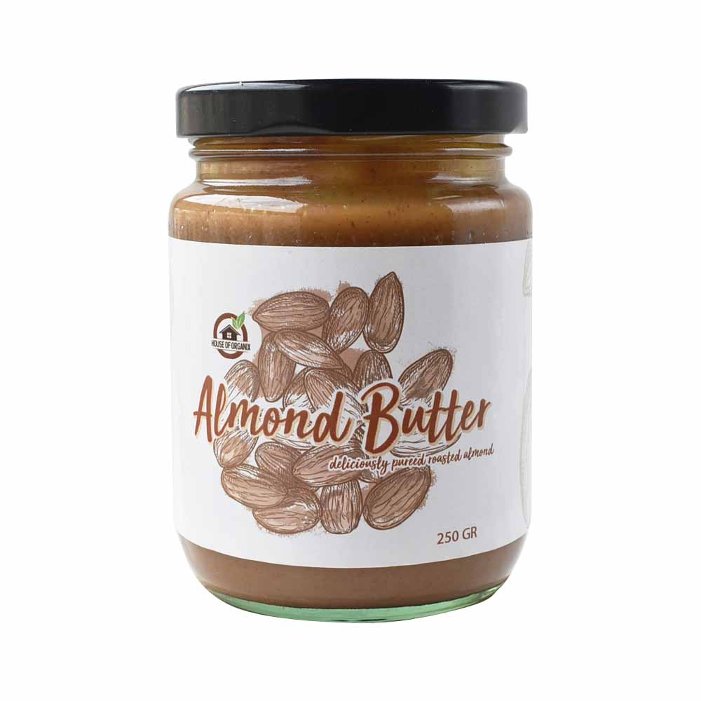 HouseOfOrganix Natural Almond Butter Original - 250 Gr