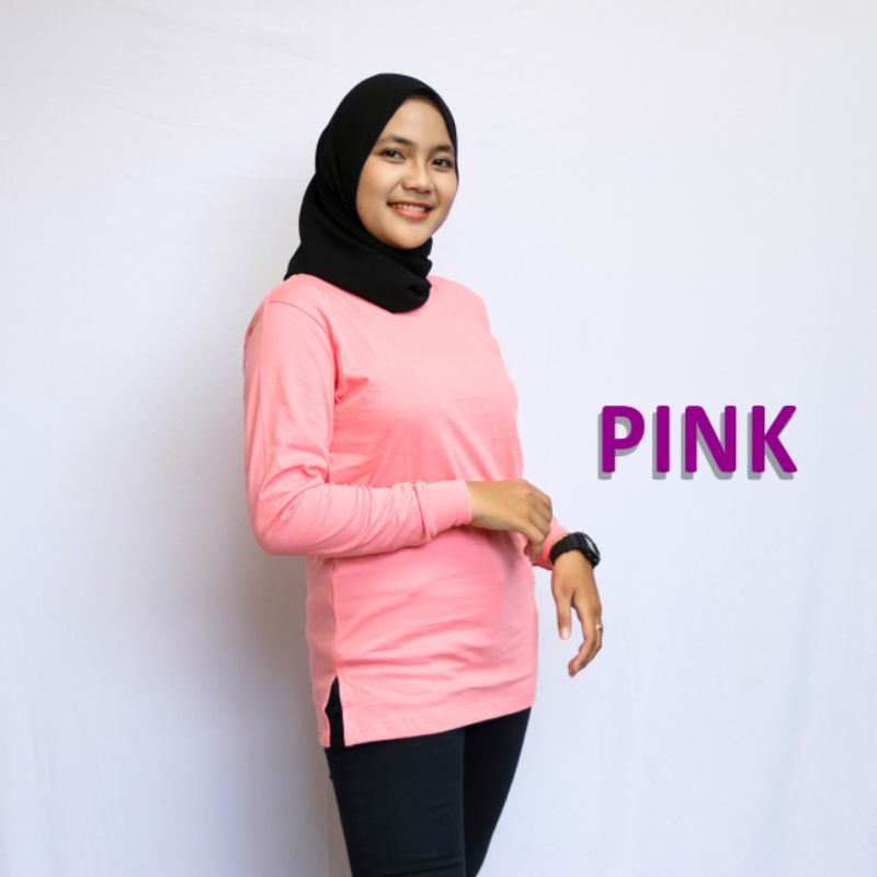 kaos polos wanita catun combet 24s/atasan wanita muslim/catun combet 24s