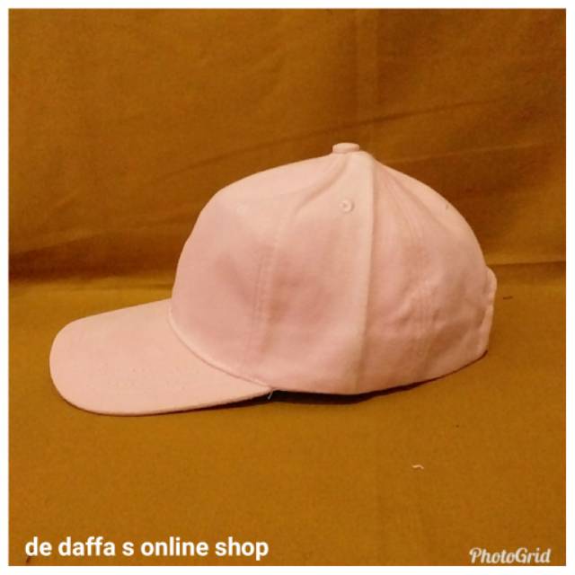 Topi baseball cap Baby pink Muda dewasa polos wanita Casual sport - baby pink Muda