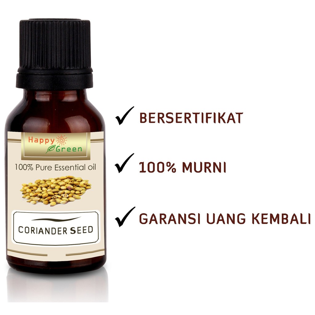 Happy Green Coriander Seed Essential Oil - Minyak Biji Ketumbar