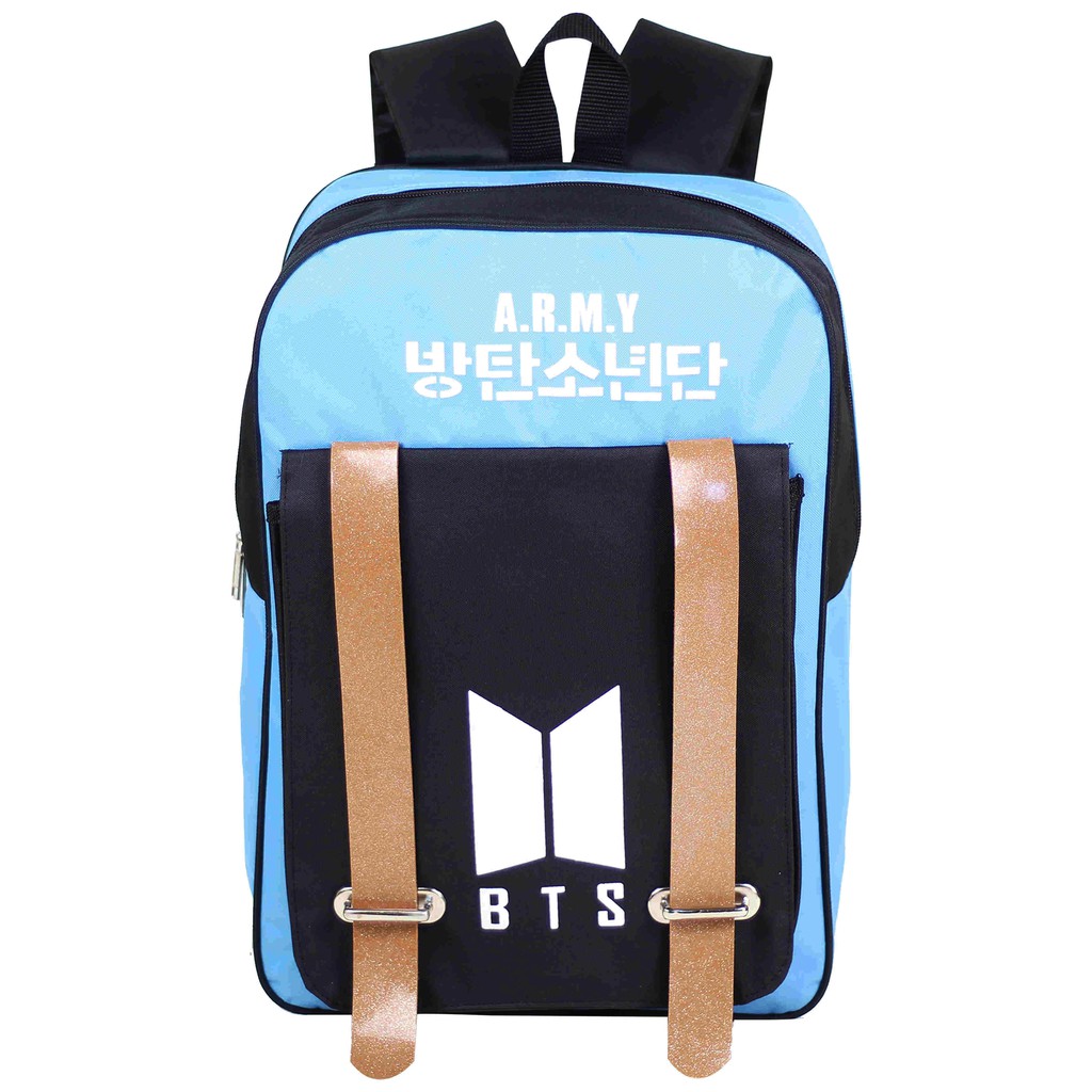 Tas Ransel Keren Biru Muda Backpack Sekolah Piknik Tas Multifungsi Laptop In for Army