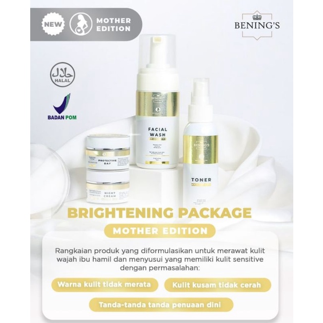 PAKET BRIGHTENING MOTHER EDITION BENING SKINCARE DR OKY PRATAMA MENCERAHKAN DAN MEMBUAT GLOWING