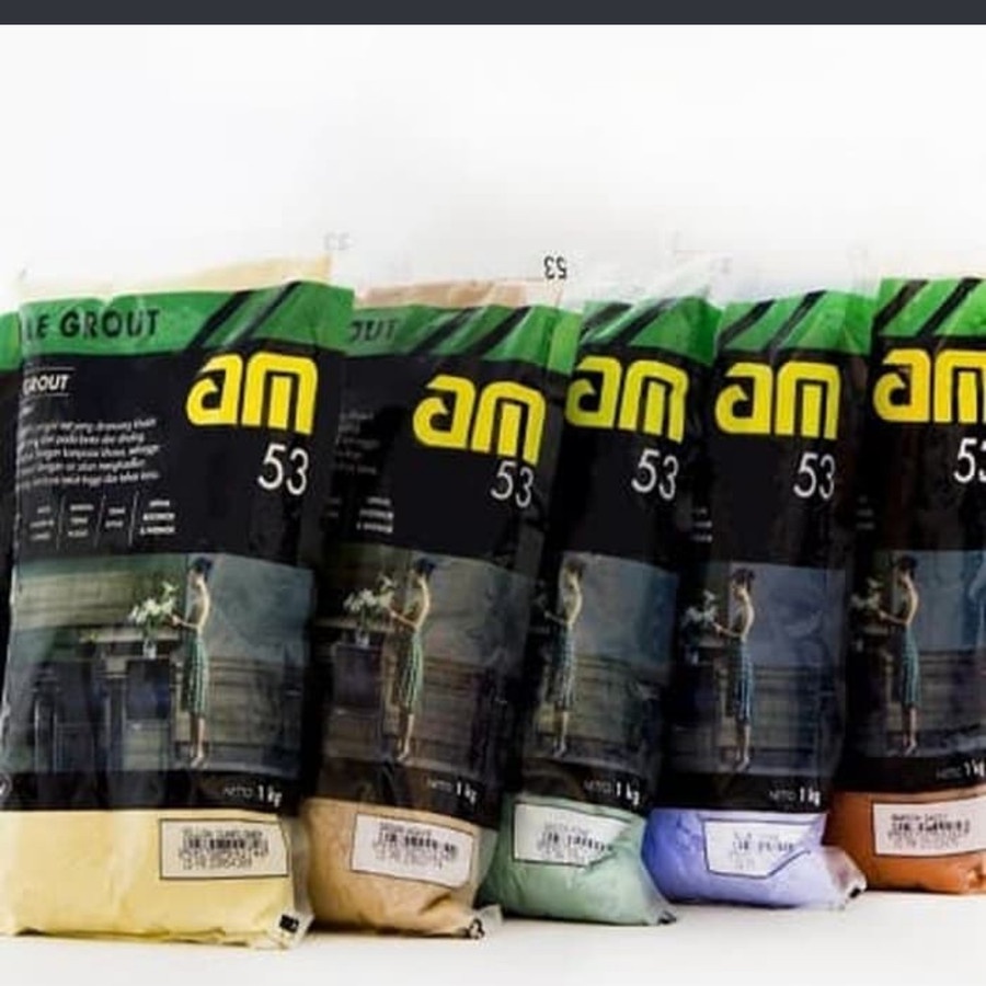 AM 53 Pengisi NAT KERAMIK Tile Grout Semen Warna AM53 mortar warna