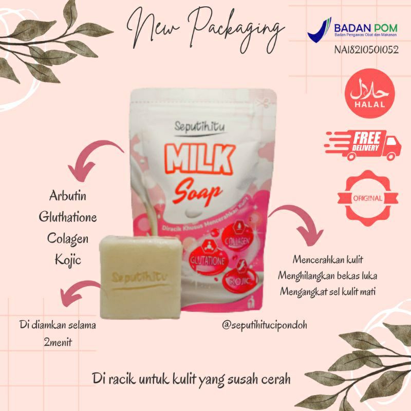 SEPUTIH ITU Sabun Susu Milk Soap Vitamin Whitening Pemutih BPOM/sabun pemutih