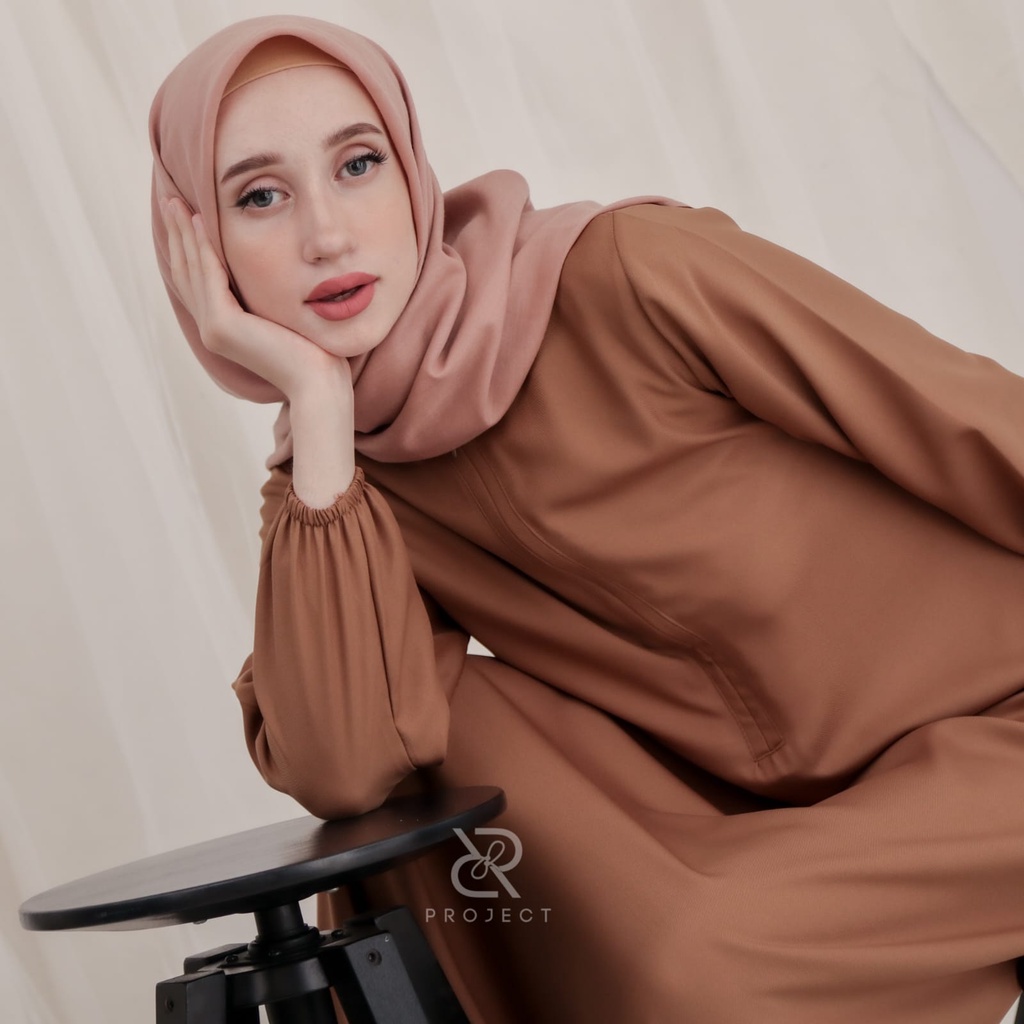 GF02 ~ GAMIS POLOS HITAM | gamis polos premium | GAMIS BASIC size S M L XL BAHAN SHAKILA HQGAMIS POLOSINNER GAMISHOME DRESS