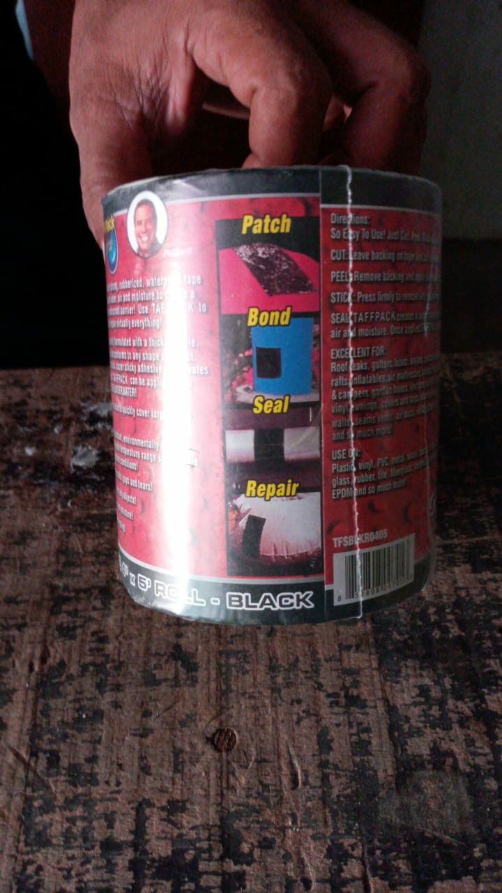 Taffpack Lakban Khusus Anti Bocor Flex Tape Anti Leak 10 X 152 Cm - Black