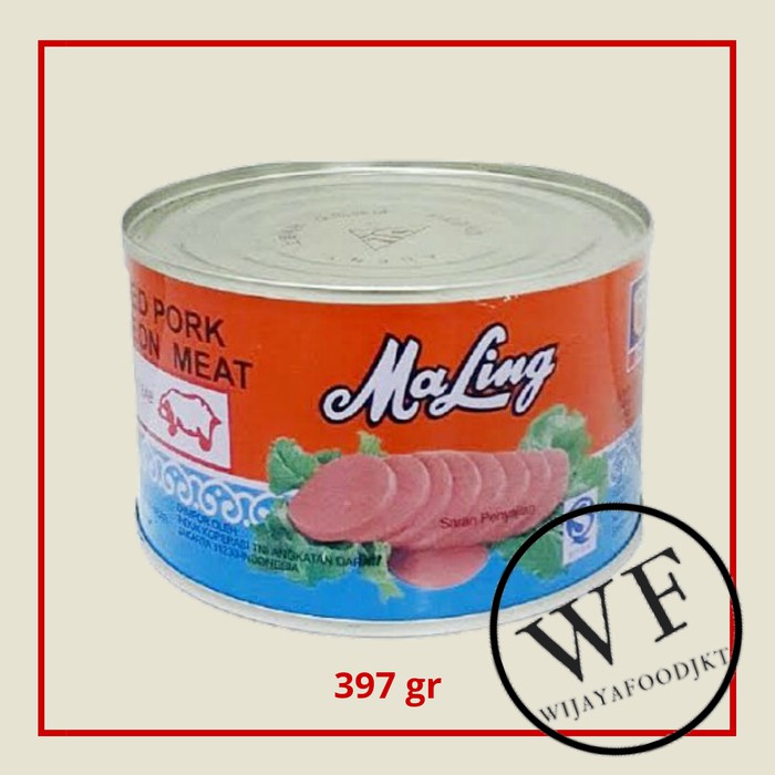 

Ma Ling Canned Pork Luncheon Meat | Daging Babi Kaleng Maling TTS 397g