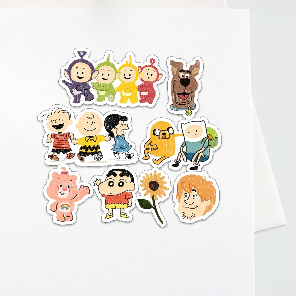 

Sticker Cartoon Aesthetic Sticker Waterproof (8pcs)