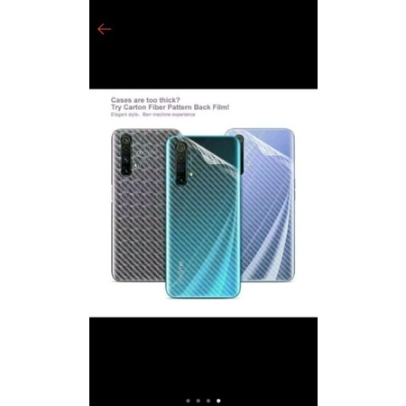 SKIN KARBON - ANTIGORES BELAKANG - KARBON SKIN FOR POCO F3 - V21 - ZENF 8