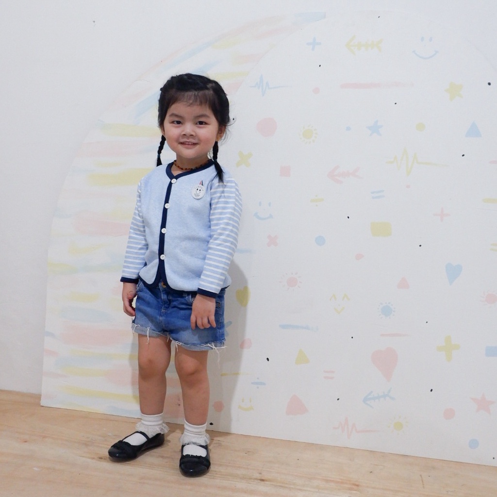 BAJU PAKAIAN JAKET CARDIGAN KARDIGAN SWEATER ATASAN LUARAN KOREAN IMPORT LENGAN PANJANG ANAK BAYI LAKI PEREMPUAN CEWEK COWOK 1-5 TAHUN BISA COD KANCING HIDUP HIGH QUALITY MURAH