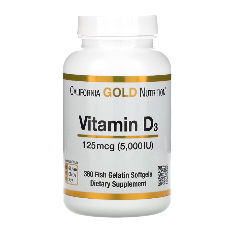 Vitamin D3 5000 iu isi 360 softgel California GOLD Nutrition ASLI ORIGINAL USA 🇺🇸 IMPOR iHerb