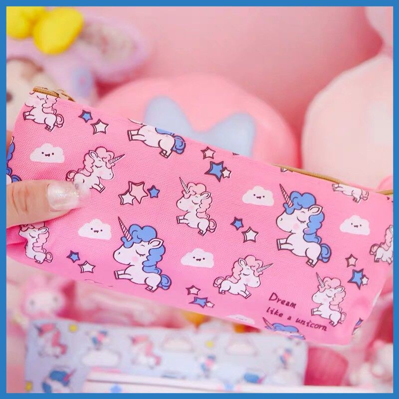 

KOTAK PENSIL KARTUN LUCU IUO KOTAK BOLPEN UNICORN PENCIL CASE