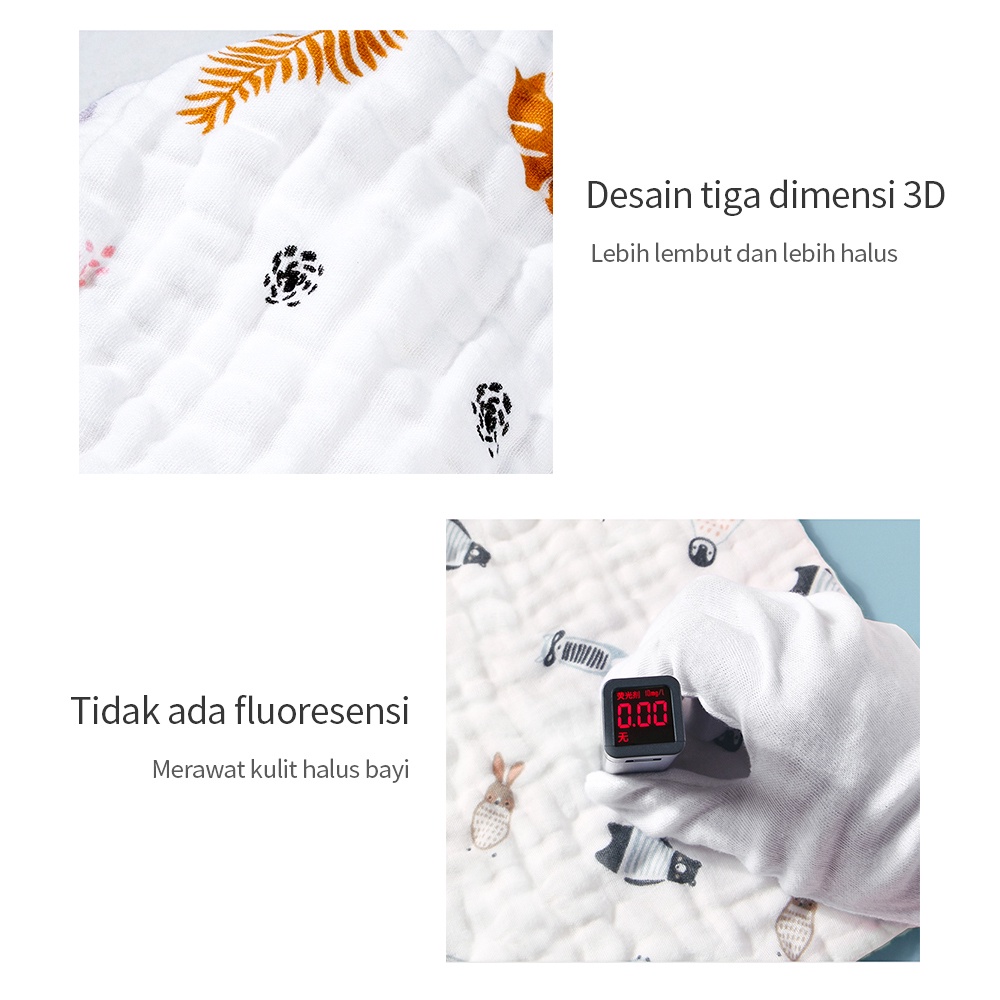 Halobaby Handuk Bayi Handuk Bayi Lembut Handuk Kecil Bahan Katun