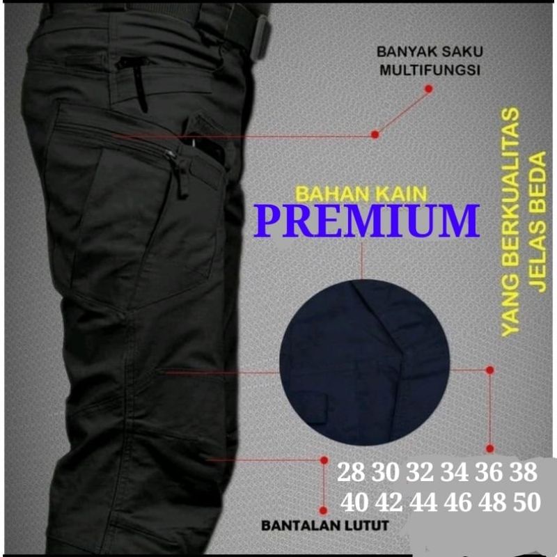 CELANA PANJANG CARGO TACTICAL PREMIUM JUMBO