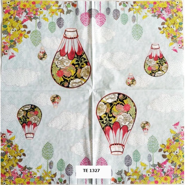 Tisu Napkin Kerajinan Decoupage Eropa 33X33 CM TE 1327 TTS