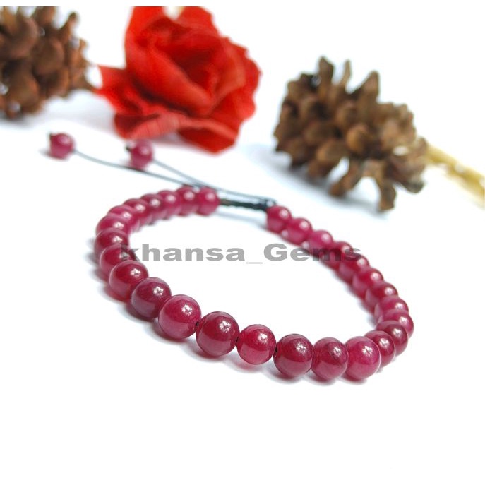 Gelang Tasbih Natural Red Agate Dim 6 Mm Model Tali Serut Tampil Keren Dan Gaya Aksesories Gelang Perhiasan Batu Giok