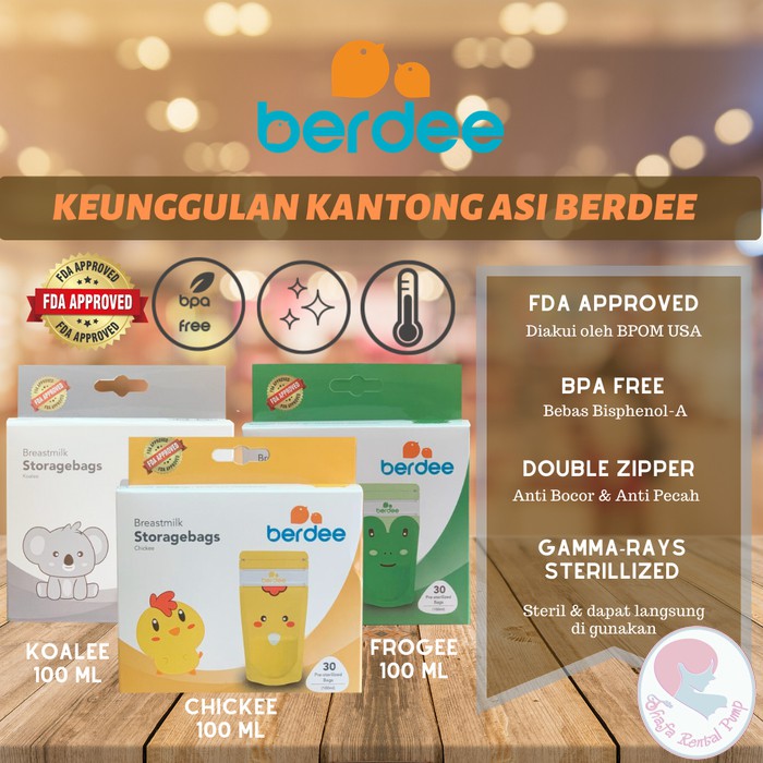 Plastik ASI Berdee / Kantong ASI Berdee 100ml