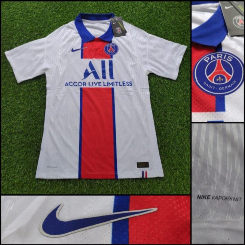 JERSEY BOLA PSGe AWAY PLAYER ISSUE VAPORKNIT 2020/2021 GRADE ORI