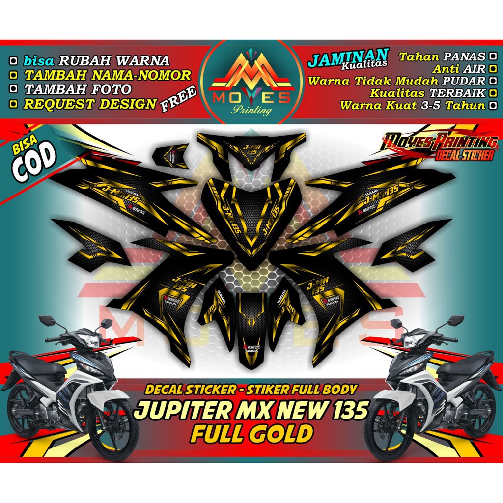 stiker jupiter mx 135 new decal jupiter mx new 135 striping jupiter mx 135 new stiker mx135 variasi