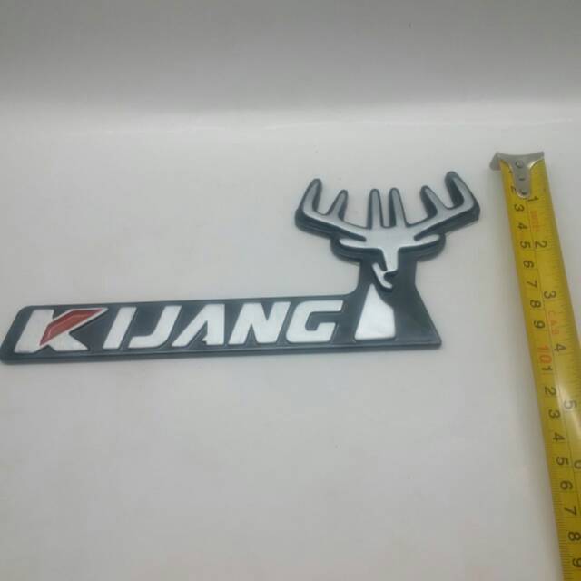 Emblem/ stiker/ tulisan  KIJANG + KEPALA KIJANG &quot;SILVER&quot; Kijang Grand