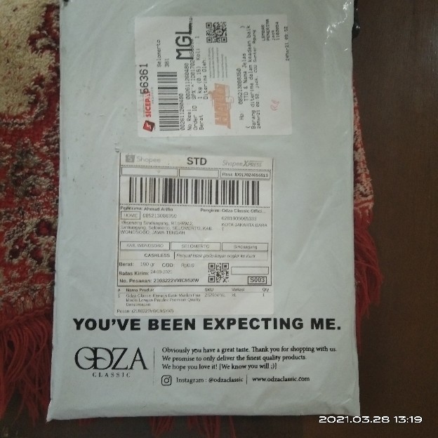 Odza Classic Kemeja Batik Muslim Pria Modis Lengan Pendek Premium Quality Datuserasan