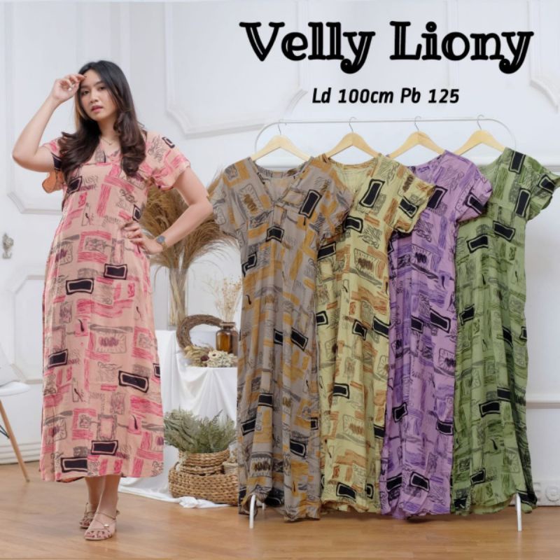 Daster long semata kaki, daster panjang kekinian - Baju Tidur Daster Panjang - Dada V-VL. Lioni
