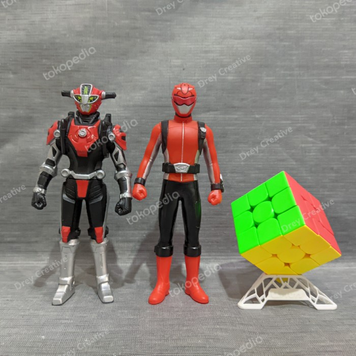 Action Figure RHS Sofubi Red Buster Gobuster Power Ranger Soft Vinyl