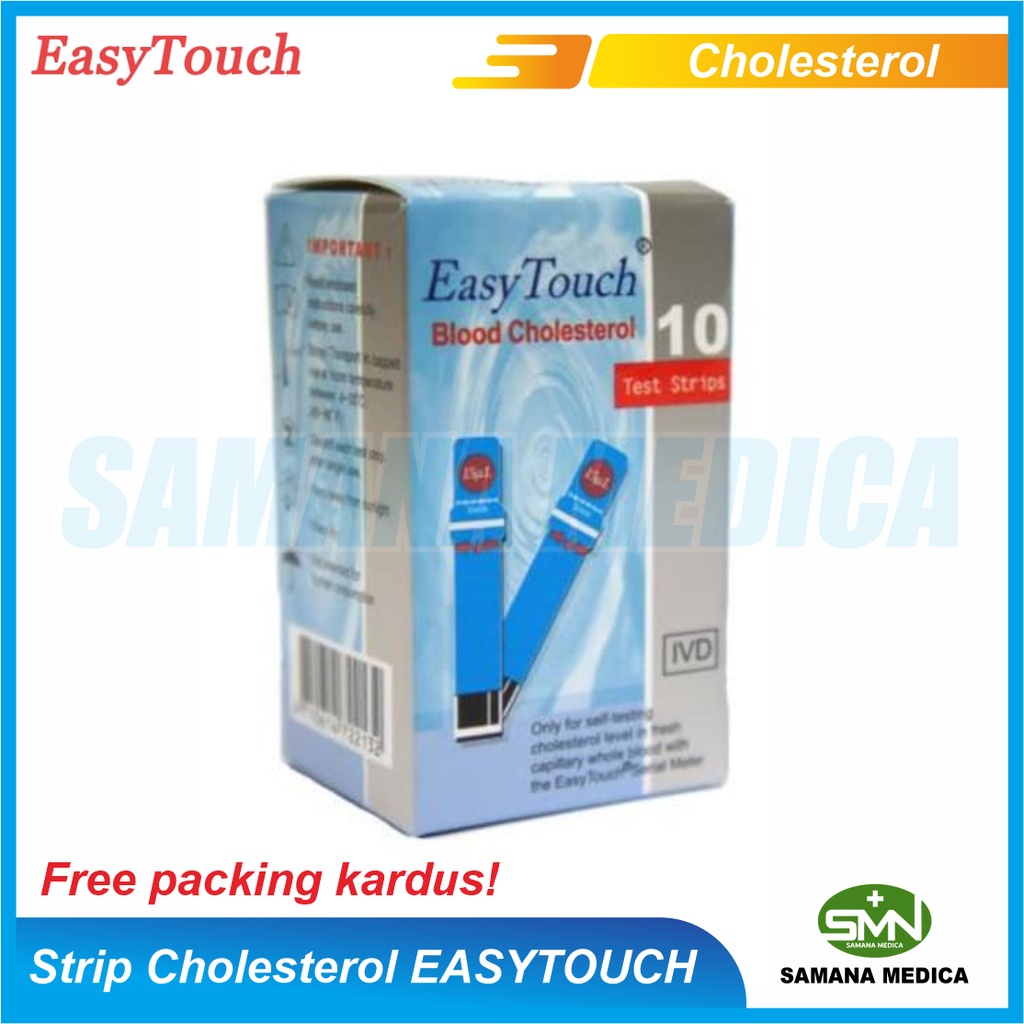 Easytouch Strip Cholestrol Total Easy Touch GCU 3 in 1 Refill dengan Chip