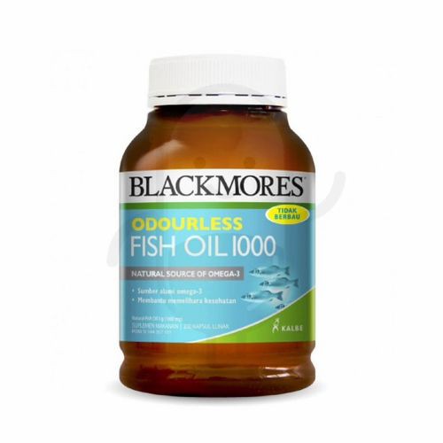 BLACKMORES ODOURLESS FISH OIL 1000 BOTOL 200 KAPSUL