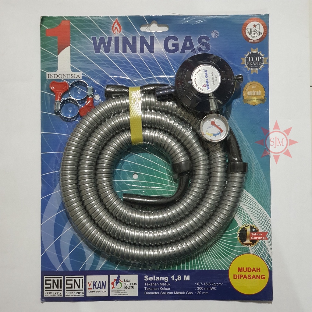 Selang Regulator Gas 1 set WINGAS