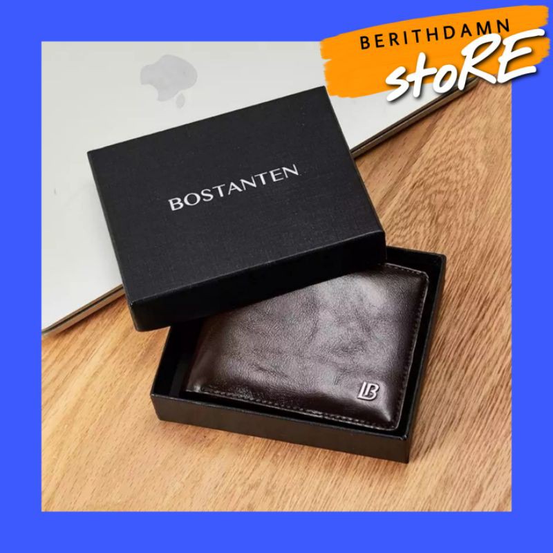 BOSTANTEN Dompet Kulit Pria Import Original