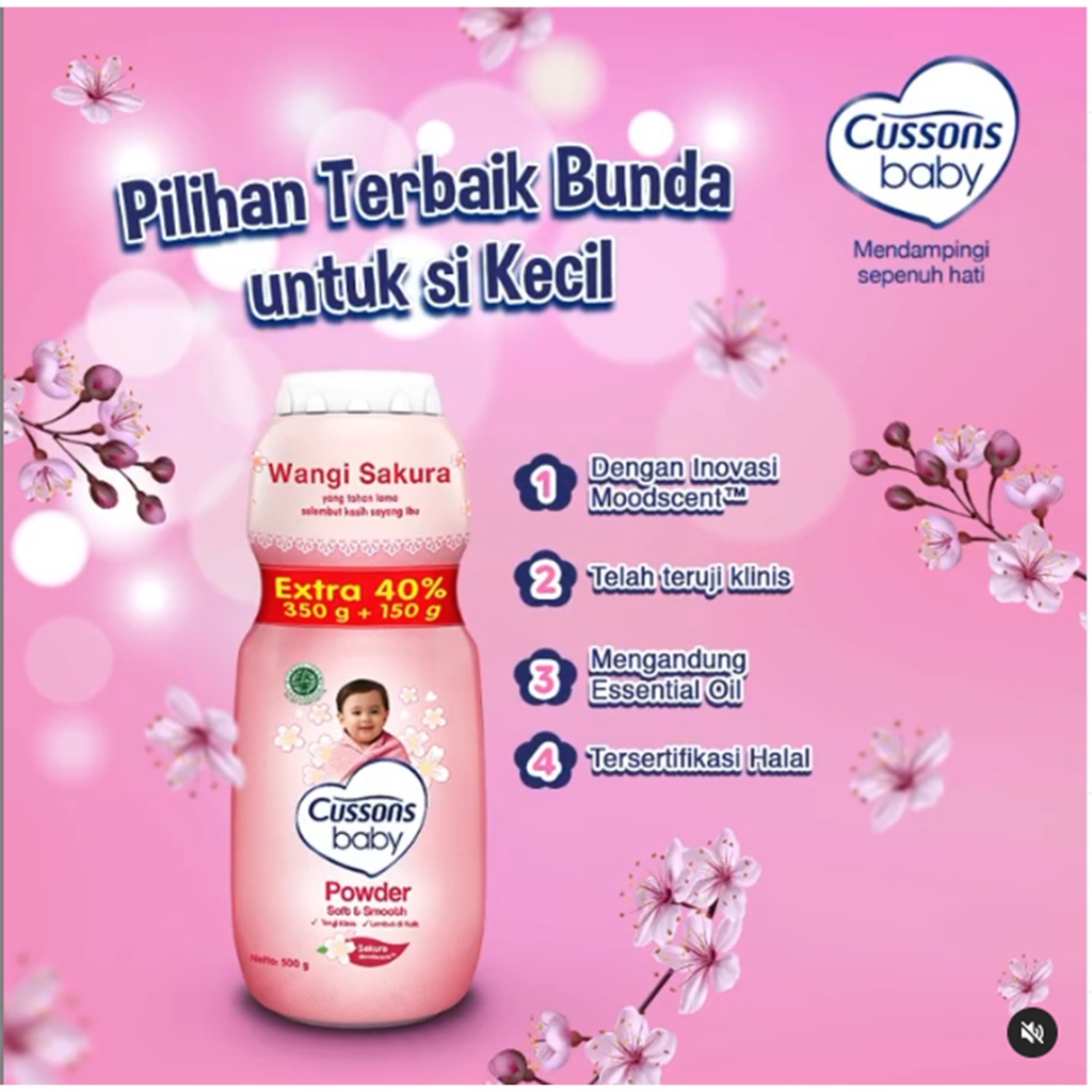 Cussons Baby Powder Shampoo-Baby Shower-Sampo Bayi-Bedak Bayi-Perlengkapan (VHI)