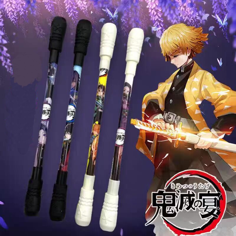 Pulpen Balance Pen Flexible Motif Anime Demon Slayer Naruto One Piece Jujutsu Kaisen Untuk Pelajar