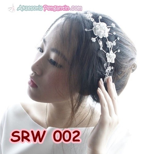 [STOK TERBATAS] TIARA RAMBUT SIRKAM WEDDING ASESORIS WANITA BRIDAL SRW002