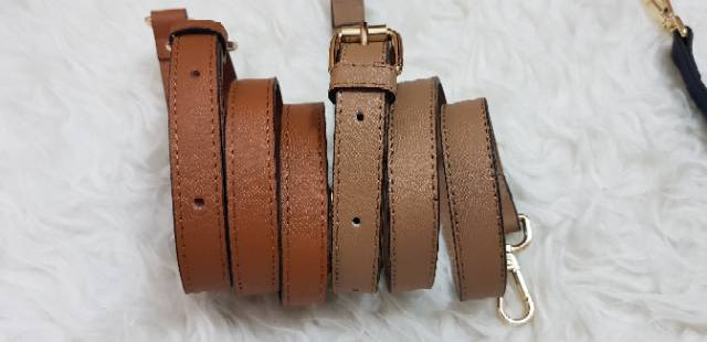 Bag Strap 1.8cm  PU Leather tali Tas panjang  cm strap tas selempang slim