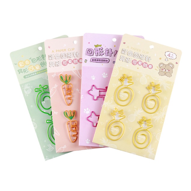 

J2 - Paper clip set 4 pcs klip kertas motif lucu ja