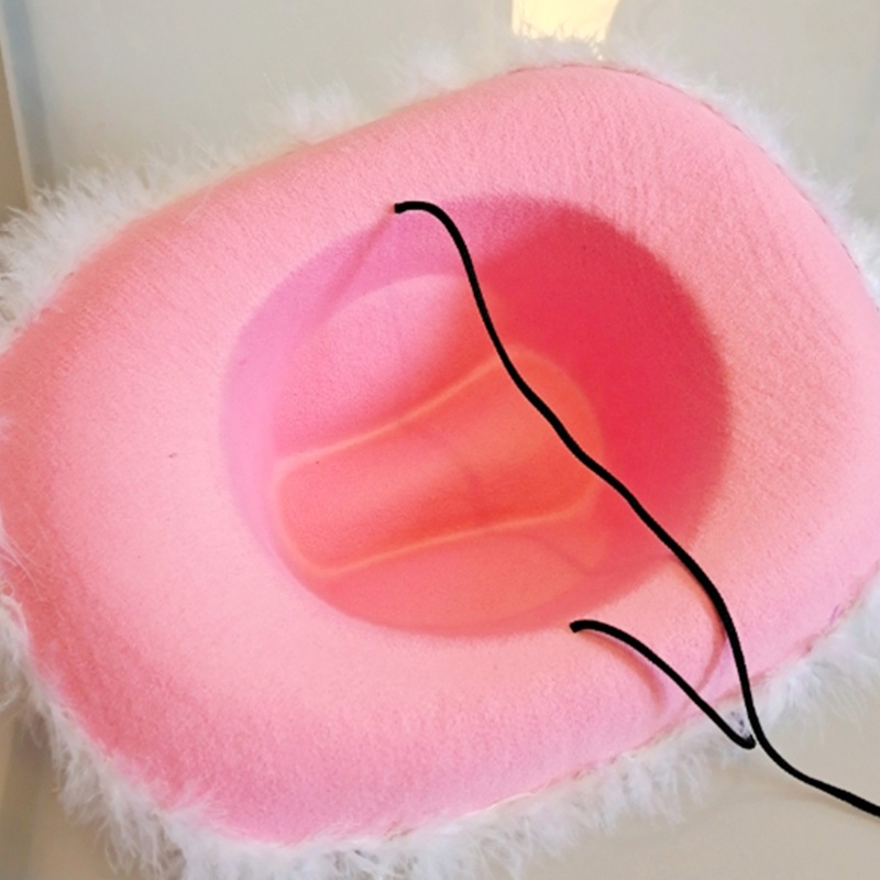 Zzz Topi Koboi Aksen Bulu + Payet Untuk Wanita