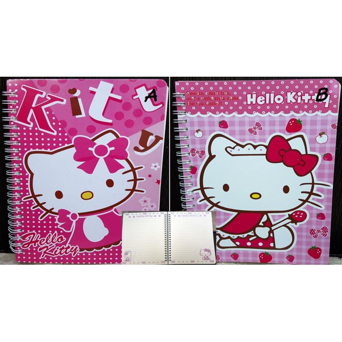 

BUKU TULIS HELLO KITTY SPIRAL SANRIO (21X14)