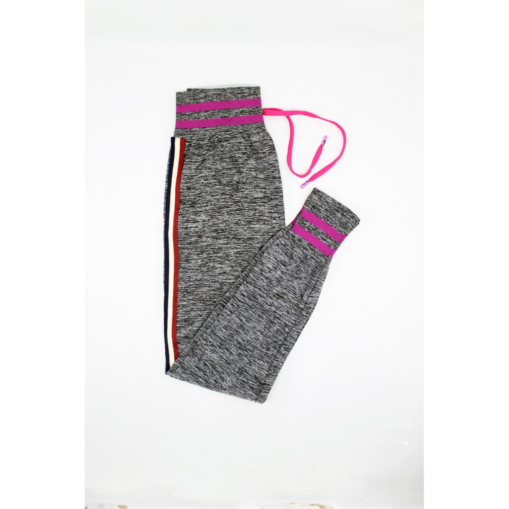 #9125-4 Celana legging wanita import bahan halus lentur sport real pic