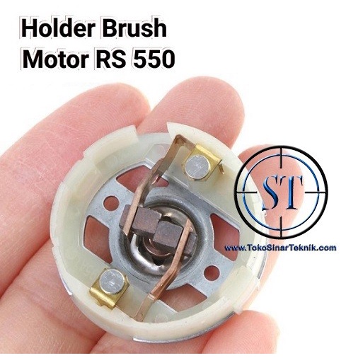 Holder Brush Motor Dc RS 550 Dudukan Cover Carbon Dinamo Bostel Drill Karbon Bor Cordless Dudukan