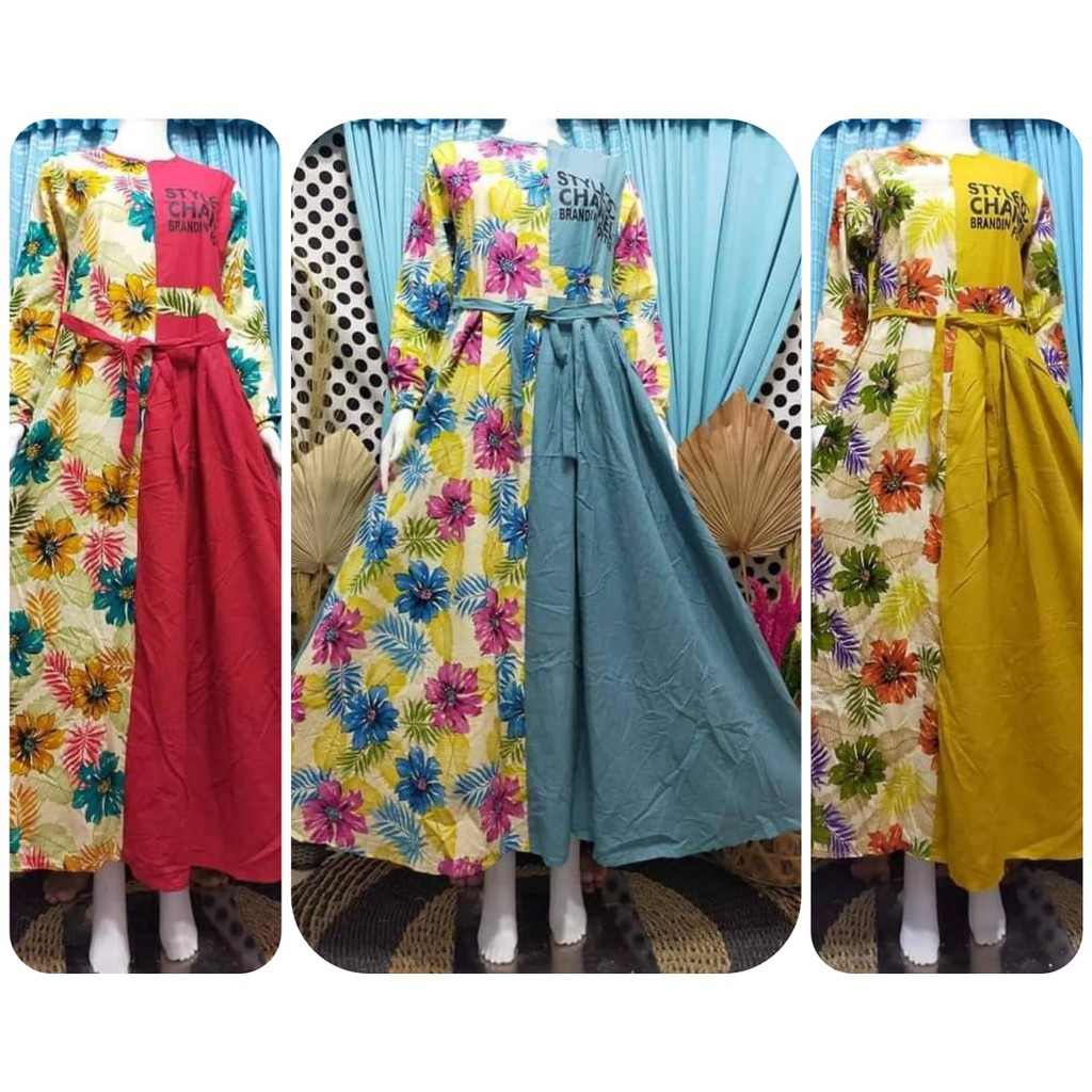 LANGSUNG KIRIM gamis style chanell terlaris/gamis terbaru