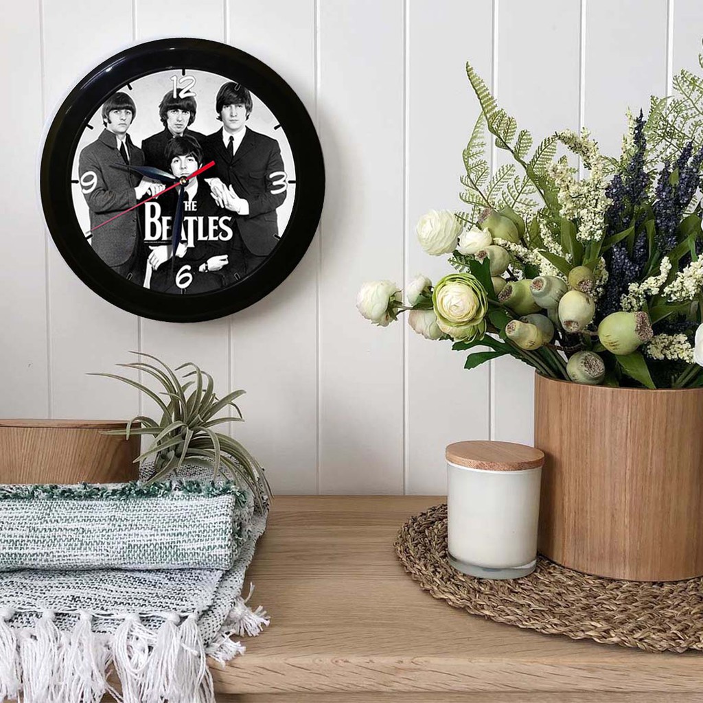 JAM DINDING THE BEATLES 3   (DIAMETER 30CM)