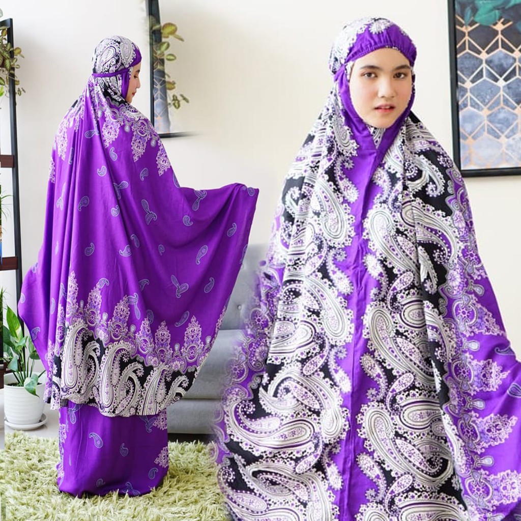 HOPYLOVY - Mukena Dewasa Rayon Bali Motif Fatimah