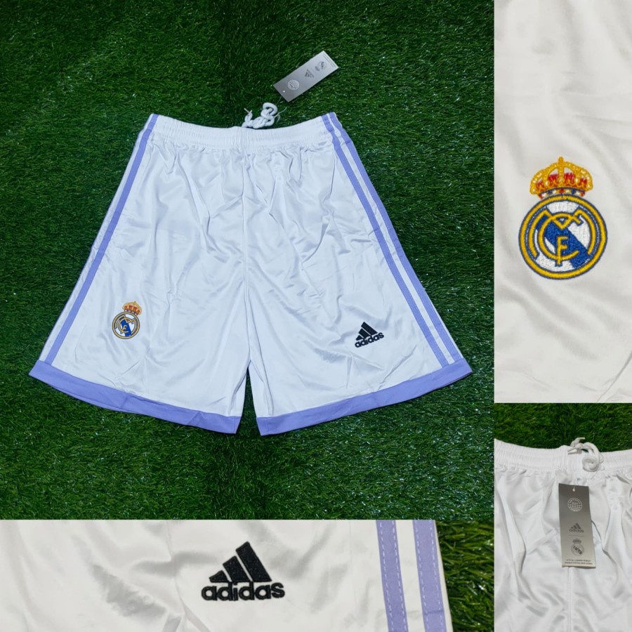 JERSEY REAL MADRID 2023 2024 HOME SETELAN FULL PATCH UCL PUTIH TERBARU KUALITAS JAMINAN TERBAIK