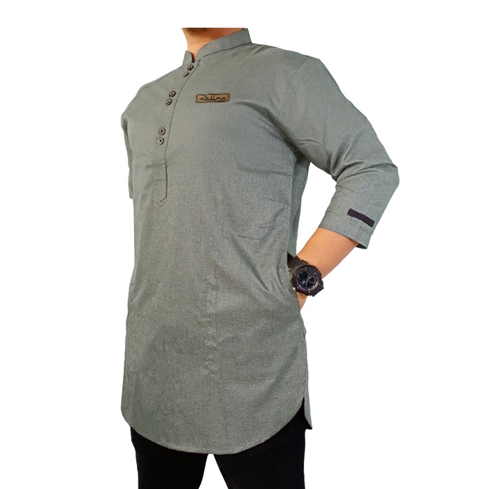 AZLINA ID Baju koko kurta   terbaru 2021 fashion muslim atasan muslim pria